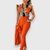 Set dveh kosov z modernim leopardjim vzorcem