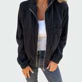 Sako z Velurjem in Črtastim Vzorem