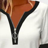 Majica z dolgimi rokavi in zadrgo