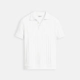 Vertikalno Črtasto Chic Gumbasto Polo Majica