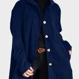 Krista - Udobna žametna jakna s kapuco