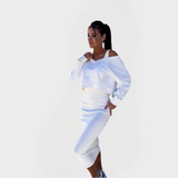 Poletni set s puloverjem in obleko za udobje in stil