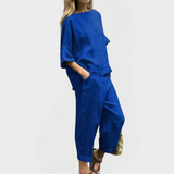 Set obleka z naravnimi vzorci