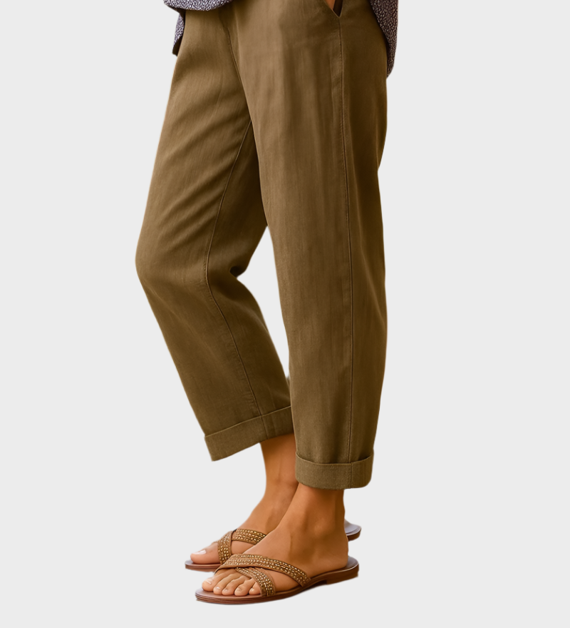 Poletne Hlače iz Lina in Bombaža