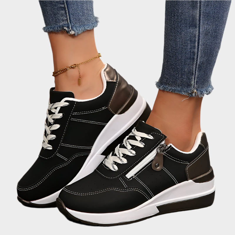 Ortopedski čevlji z zadrgo in debelim podplatom