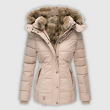 Annamarie | Čista jakna s kapuco in oprijetim krojem