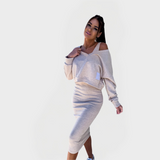 Poletni set s puloverjem in obleko za udobje in stil