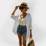 Poletna srajca z očesnim vzorcem