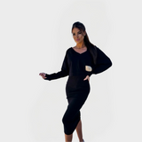 Poletni set s puloverjem in obleko za udobje in stil