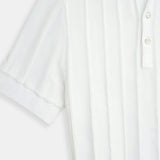 Vertikalno Črtasto Chic Gumbasto Polo Majica