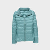 Ela - Nova Ultralahka Jakna Z Belimi Račjimi Perji