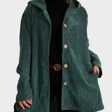 Krista - Udobna žametna jakna s kapuco