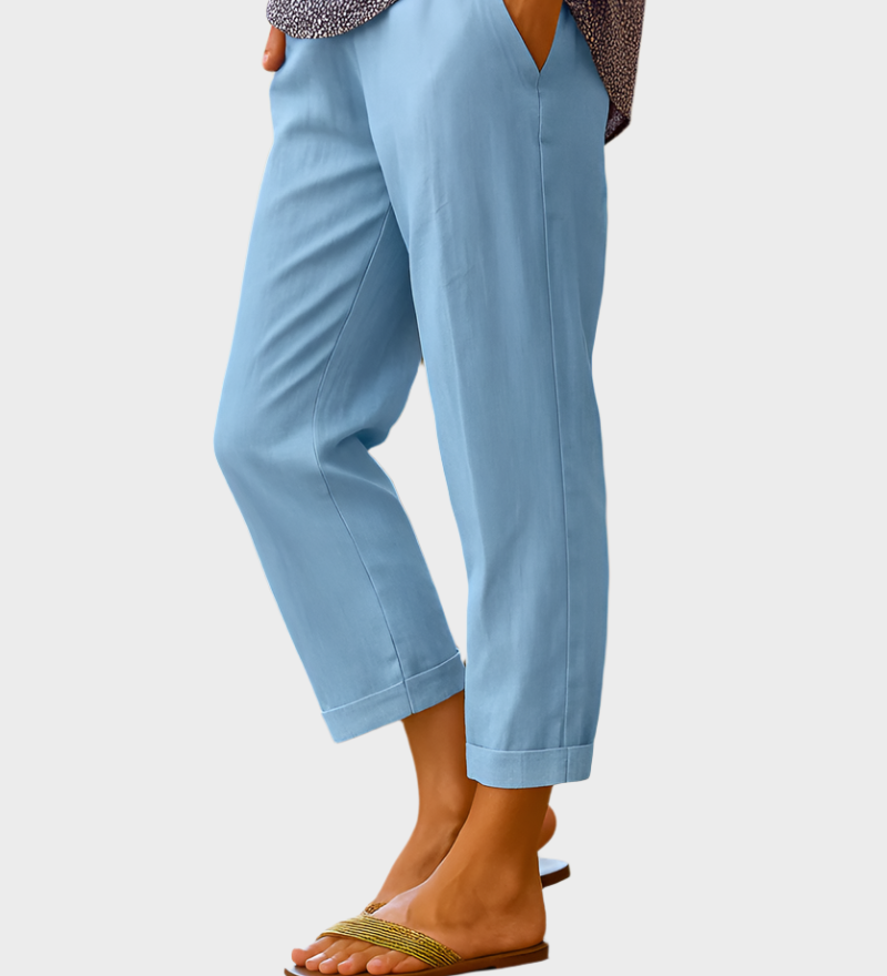 Poletne Hlače iz Lina in Bombaža