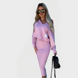 Poletni set s puloverjem in obleko za udobje in stil