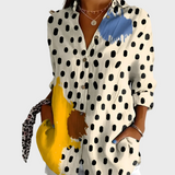 Bombažna Bluzica s Cvetličnim Motivom