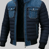 LEON MARTEL | Hibridna jeans prešita jakna za urbani slog