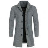 Mack™ | Stilni volnen plašč z ribjo kostjo