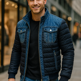 LEON MARTEL | Hibridna jeans prešita jakna za urbani slog