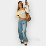 Nizkokalčni Jeans Hlače