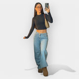 Nizkokalčni Jeans Hlače