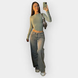 Nizkokalčni Jeans Hlače