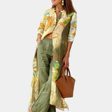 Elegantna usklajena lanena komplet z modernim preprostostjo in udobnim tokom