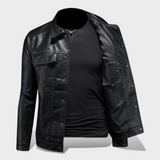 Andrej | Premium usnjena jakna v moto slogu