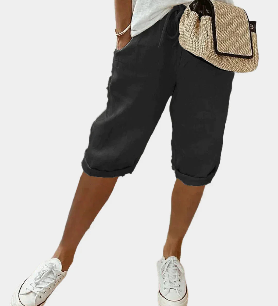 Elegantne Ženske Lene Hlače