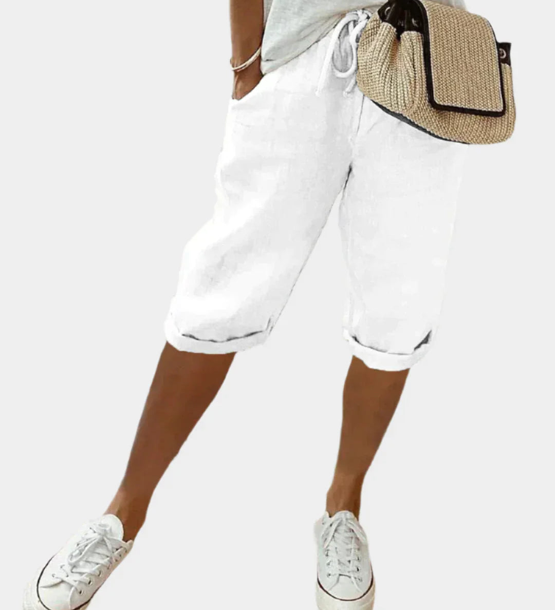 Elegantne Ženske Lene Hlače