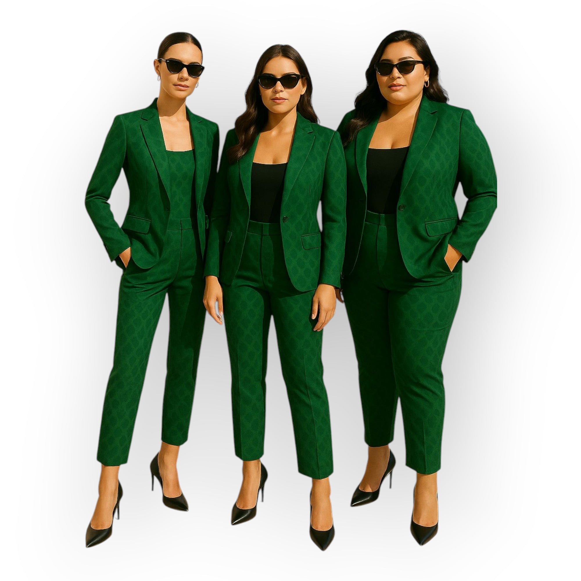 Elegantna jakna in hlače s minimalno estetiko