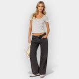 Nizkokalčni Jeans Hlače