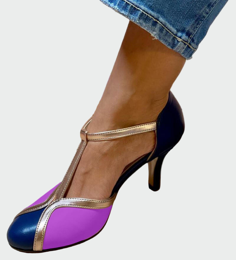 Retro čevlji z T-trakom