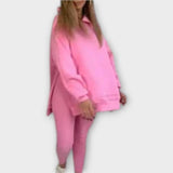 Set trenirk z ohlapnim krojem in minimalno estetiko