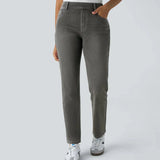 Elastične in Udobne Hlače z Visokim Pasom