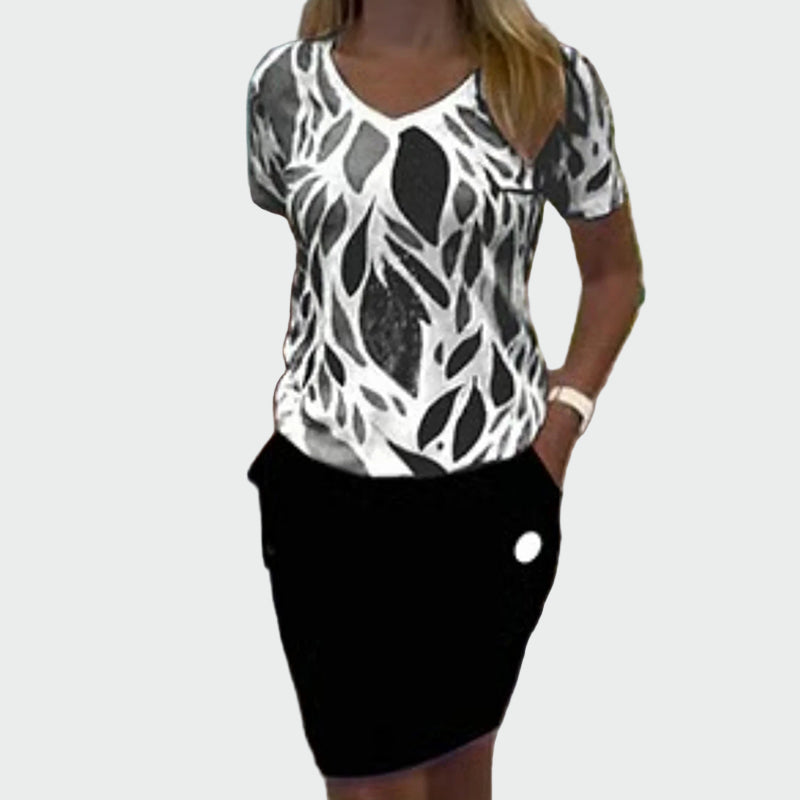 Komplet s Topom in Elegantno Krilo