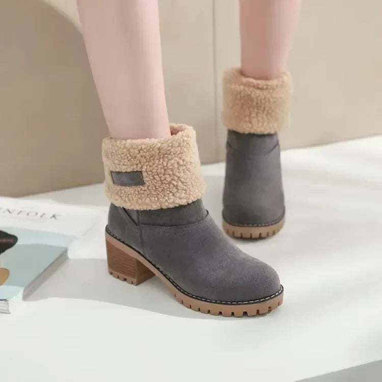 Isa | Elegantni in topli usnjeni snežni škornji