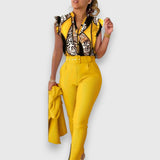 Set dveh kosov z modernim leopardjim vzorcem