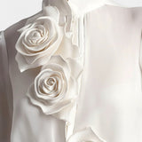 Majica s tridimenzionalnimi vrtnicami