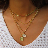 Ogrlica z načrtom školjke