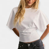 Majica z udobnimi širokimi rokavi